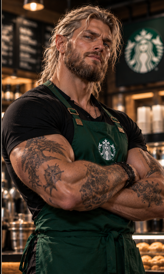 Starbucks Stud approved portrait